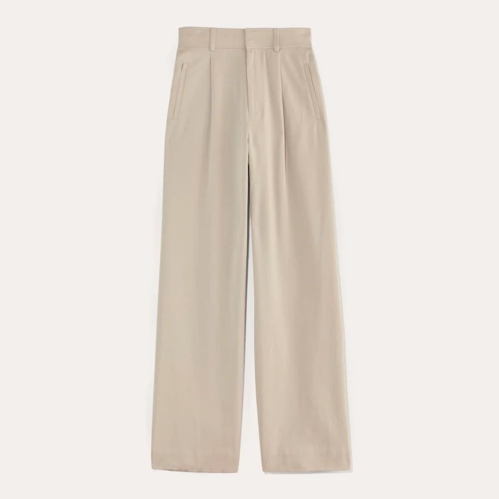 The Draper Pleated Pant in Sandstone